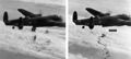 Lancaster I NG128 Dropping Load - Duisburg - Oct 14 - 1944.jpg