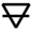 Alchemical earth symbol (bold).png