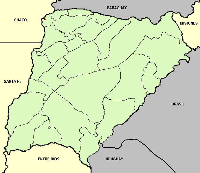 Soubor:Corrientes province (Argentina), departments and capital.png
